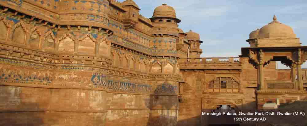 Mansingh Palace, Gwalior Fort, Distt. Gwalior (M.P.) 15th Century AD