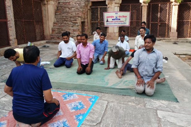  International Yoga Day - 2018 at Manshingh Palace Complex, Gwalior